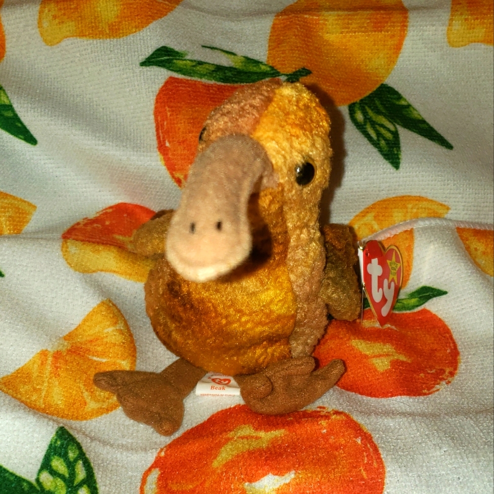 TY Beanie Baby Beak the Kiwi Bird Vintage